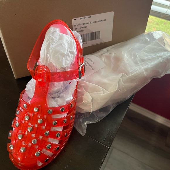 Intentionally Blank X Anthropologie Ellery Studded Jelly Sandals - Picture 4 of 10